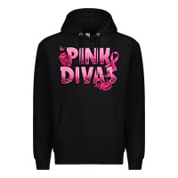 Black Pink Divas Breast Cancer Premium Hoodie - NancyCooperArtShop