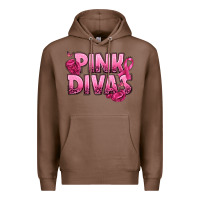 Chestnut Pink Divas Breast Cancer Premium Hoodie - NancyCooperArtShop