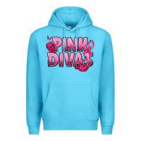 Ocean Blue Pink Divas Breast Cancer Premium Hoodie - NancyCooperArtShop