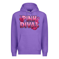 Purple Pink Divas Breast Cancer Premium Hoodie - NancyCooperArtShop