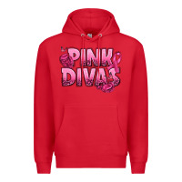 Red Pink Divas Breast Cancer Premium Hoodie - NancyCooperArtShop