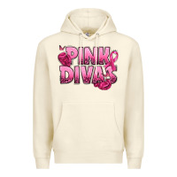 Sandshell Pink Divas Breast Cancer Premium Hoodie - NancyCooperArtShop
