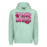 Seafoam Pink Divas Breast Cancer Premium Hoodie - NancyCooperArtShop