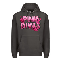 Smoke Pink Divas Breast Cancer Premium Hoodie - NancyCooperArtShop