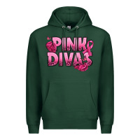 Sports Green Pink Divas Breast Cancer Premium Hoodie - NancyCooperArtShop