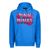 True Royal Pink Divas Breast Cancer Premium Hoodie - NancyCooperArtShop