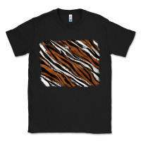 Black Tiger zebra background Classic Tee - RanaPortraitStore