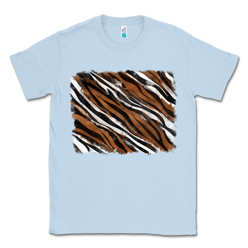 Tiger Zebra Background Classic Tee by RanaPortraitStore | Teevron