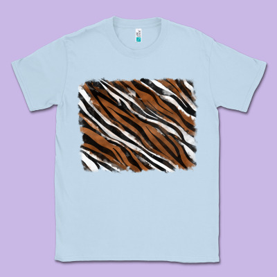 Tiger Zebra Background Classic Tee Designed By Ranaportraitstore