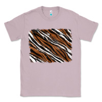 Lilac Tiger zebra background Classic Tee - RanaPortraitStore