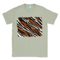Matcha Tiger zebra background Classic Tee - RanaPortraitStore