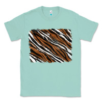 Seafoam Tiger zebra background Classic Tee - RanaPortraitStore