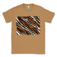 Toasted Coconut Tiger zebra background Classic Tee - RanaPortraitStore