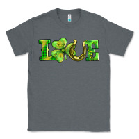 Charcoal Heather love with horseshoe Classic Tee - AdoDesignShop