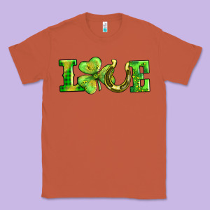 Love With Horseshoe Classic Tee Designed By Adodesignshop