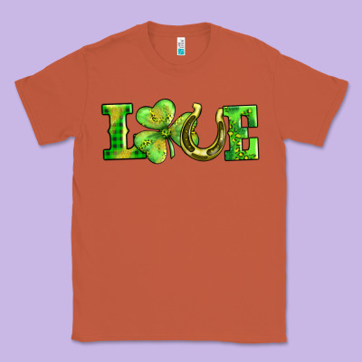 Love With Horseshoe Classic Tee Designed By Adodesignshop