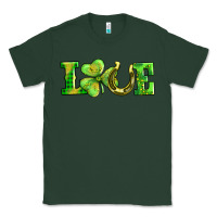 Sports Green love with horseshoe Classic Tee - AdoDesignShop