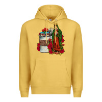 Antique Gold our lady of guadalupe coffee Premium Hoodie - JahusDesignShop