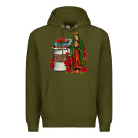 Army Green our lady of guadalupe coffee Premium Hoodie - JahusDesignShop