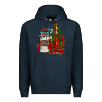 Navy our lady of guadalupe coffee Premium Hoodie - JahusDesignShop