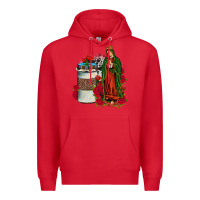 Red our lady of guadalupe coffee Premium Hoodie - JahusDesignShop
