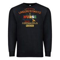 Black Never Underestimate A Nurse Premium Sweatshirt - Bettercallsaul