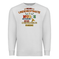 Dove Grey Never Underestimate A Nurse Premium Sweatshirt - Bettercallsaul