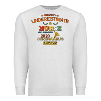 Oatmeal Heather Never Underestimate A Nurse Premium Sweatshirt - Bettercallsaul
