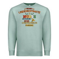 Seafoam Never Underestimate A Nurse Premium Sweatshirt - Bettercallsaul