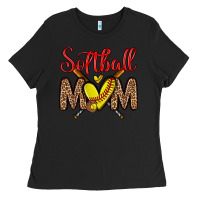 Black softball mom Ladies Tee - Zillion Design Studio