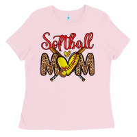 Bubblegum Pink softball mom Ladies Tee - Zillion Design Studio