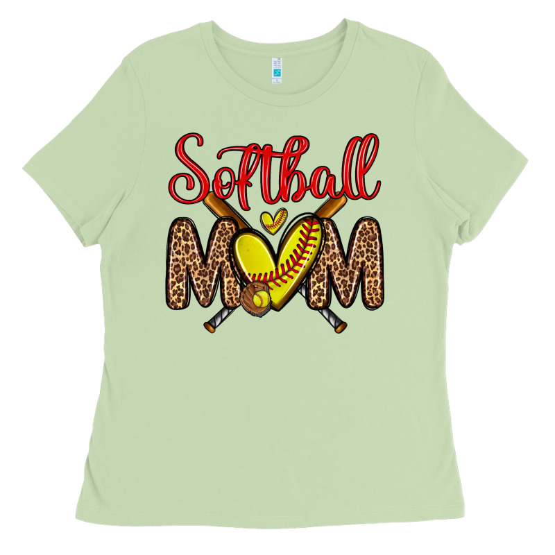Softball Mom Ladies Tee by Zillion Design Studio | Teevron