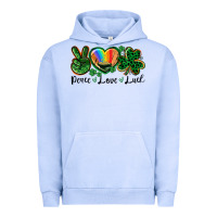 Pigment Grape Ice Peace love St. Patrick's Day Urban Hoodie - CowGirlArtShop