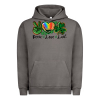 Pigment Tornado Peace love St. Patrick's Day Urban Hoodie - CowGirlArtShop