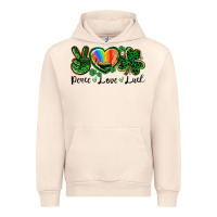 Sandshell Peace love St. Patrick's Day Urban Hoodie - CowGirlArtShop
