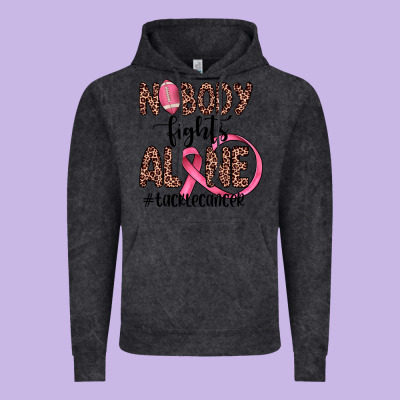 Nobody Fights Alone #tacklecancer Vintage Hoodie Designed By Jahusdesignshop