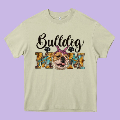 Western Bulldog Mom Heavy Core Tee Designed By Ranaportraitstore