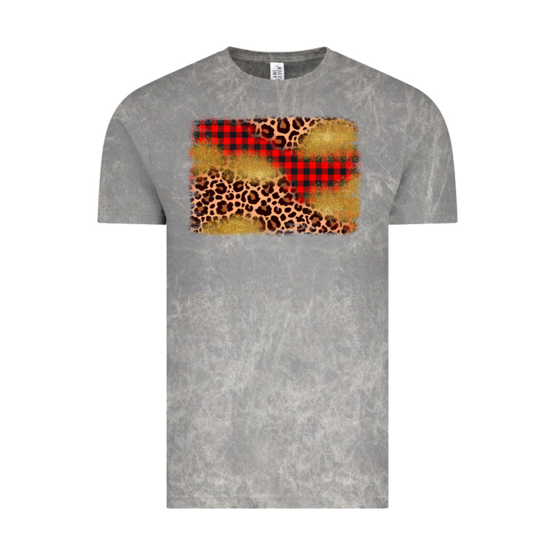 Christmas Leopard Glitter Background Vintage Tee by AdoDesignShop | Teevron