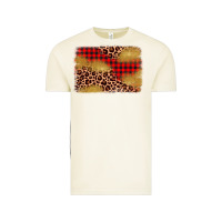 Vintage Arctic christmas leopard glitter background Vintage Tee - AdoDesignShop