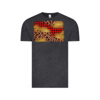 Vintage Black christmas leopard glitter background Vintage Tee - AdoDesignShop
