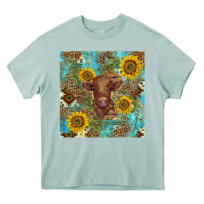 Western Highland Cow Heavy Core Tee by BarkalooDesign | Teevron