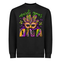 Black mardi gras diva Heavyweight Sweatshirt - Jasminsmagicworld