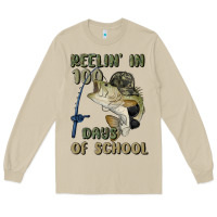 Mushroom reelin' in 100 days of school Long Sleeve Tee - MaliasSmallBusiness