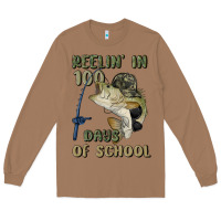 Toasted Coconut reelin' in 100 days of school Long Sleeve Tee - MaliasSmallBusiness