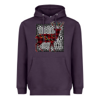 Plum Christmas Deer Heavyweight Hoodie - Bettercallsaul