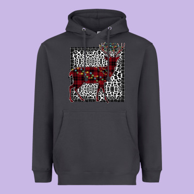 Christmas Deer Heavyweight Hoodie Designed By Bettercallsaul