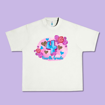 Back To School Flowers Fourth Grade 3200x2400 Urban Heavy Tee Designed By Adodesignshop