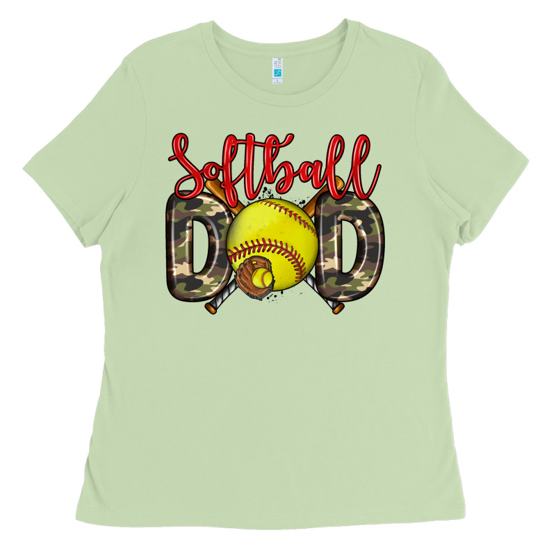 Softball Dad Ladies Tee by Zillion Design Studio | Teevron