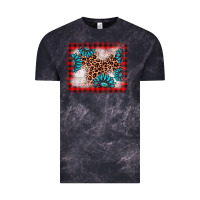 Cloud Black Christmas gemstone leopard background Vintage Tee - AdoDesignShop