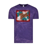 Cloud Purple Christmas gemstone leopard background Vintage Tee - AdoDesignShop
